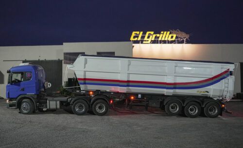 El Grillo - BVT52 - Semirremolque batea 3 ejes en tándem de vuelco trasero de 52 m³